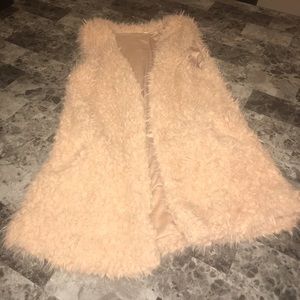 Blush Sherpa vest